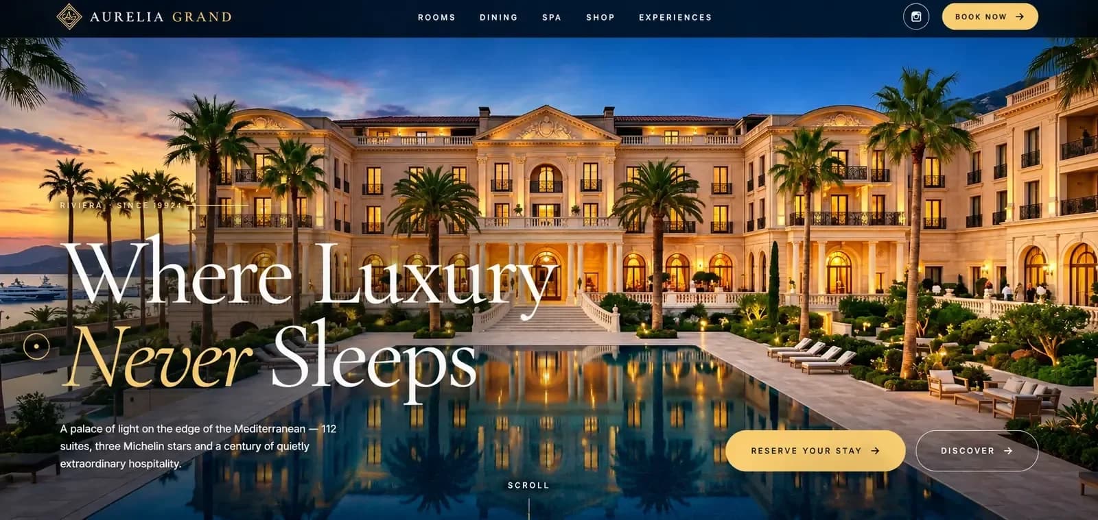 Aurelia Grand — Luxury Hotel & Resort Website